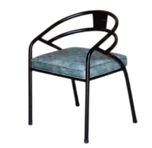 comLOOP-BACK VELVETMETAL CHAIR