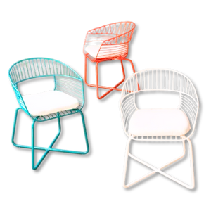 COLORPOP WOVENMETAL LOUNGE CHAIR